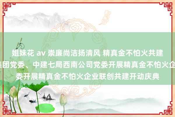 姐妹花 av 崇廉尚洁扬清风 精真金不怕火共建促发展——城市诞生集团党委、中建七局西南公司党委开展精真金不怕火企业联创共建开动庆典