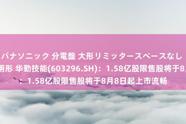 パナソニック 分電盤 大形リミッタースペースなし 露出・半埋込両用形 华勤技能(603296.SH)：1.58亿股限售股将于8月8日起上市流畅